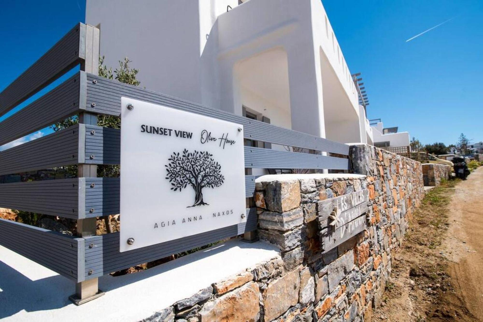 Naxos Agia Anna Sunset View Olive House Apartment Екстериор снимка